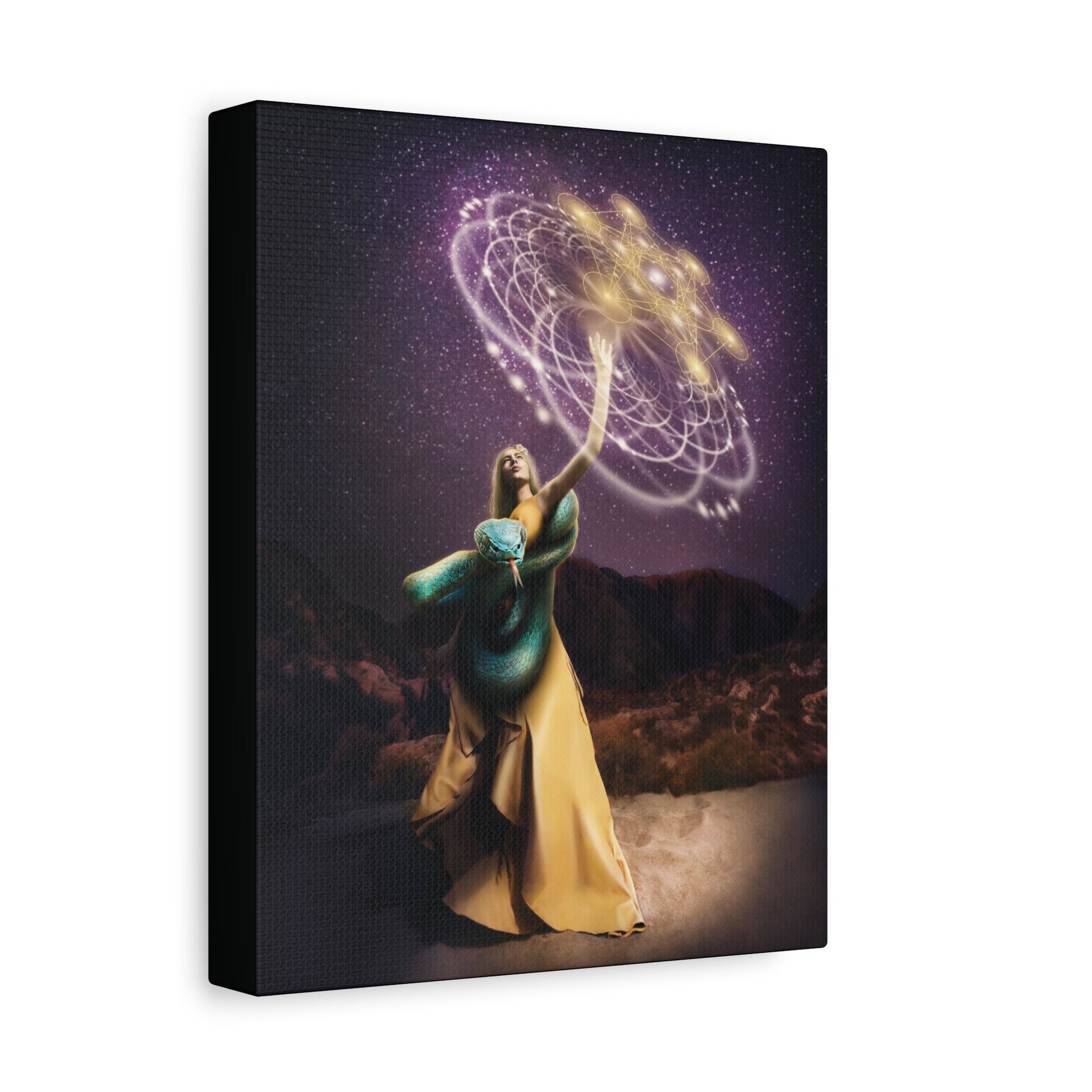 Kundalini Rising original artwork on canvas by Sara K Norris.