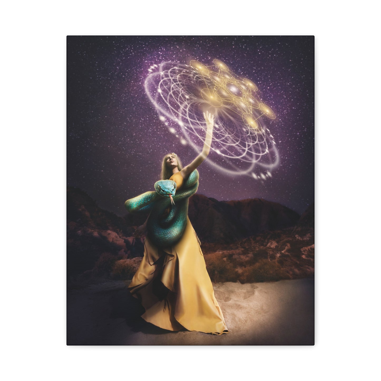 Kundalini Rising original artwork on canvas by Sara K Norris.