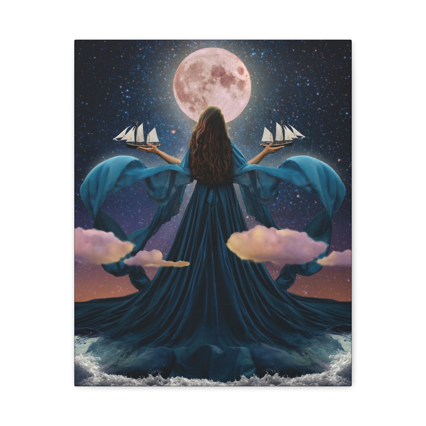 Rising Tide original artwork on canvas by Sara K Norris.