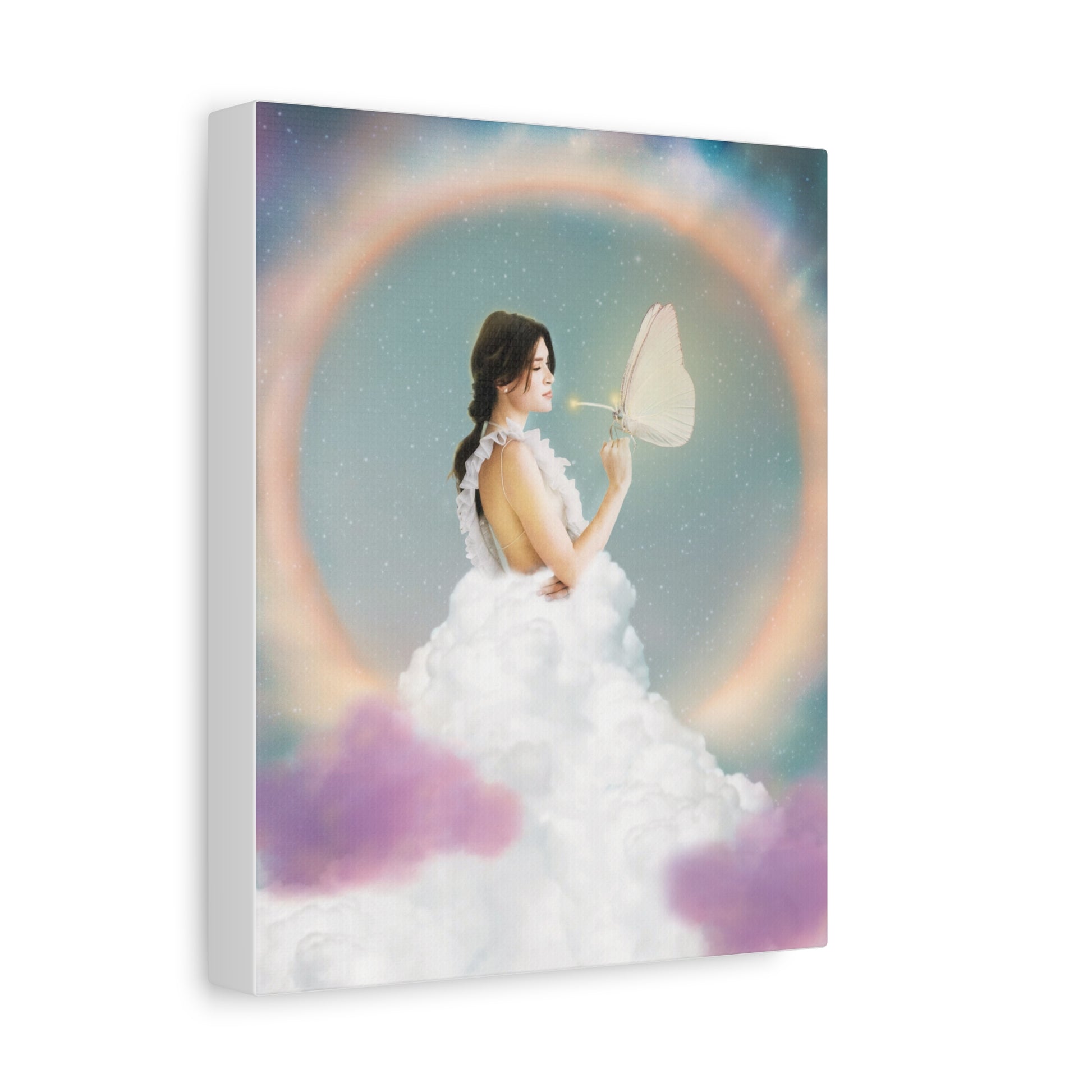 Butterfly Whisperer matte canvas print by Sara K. Norris