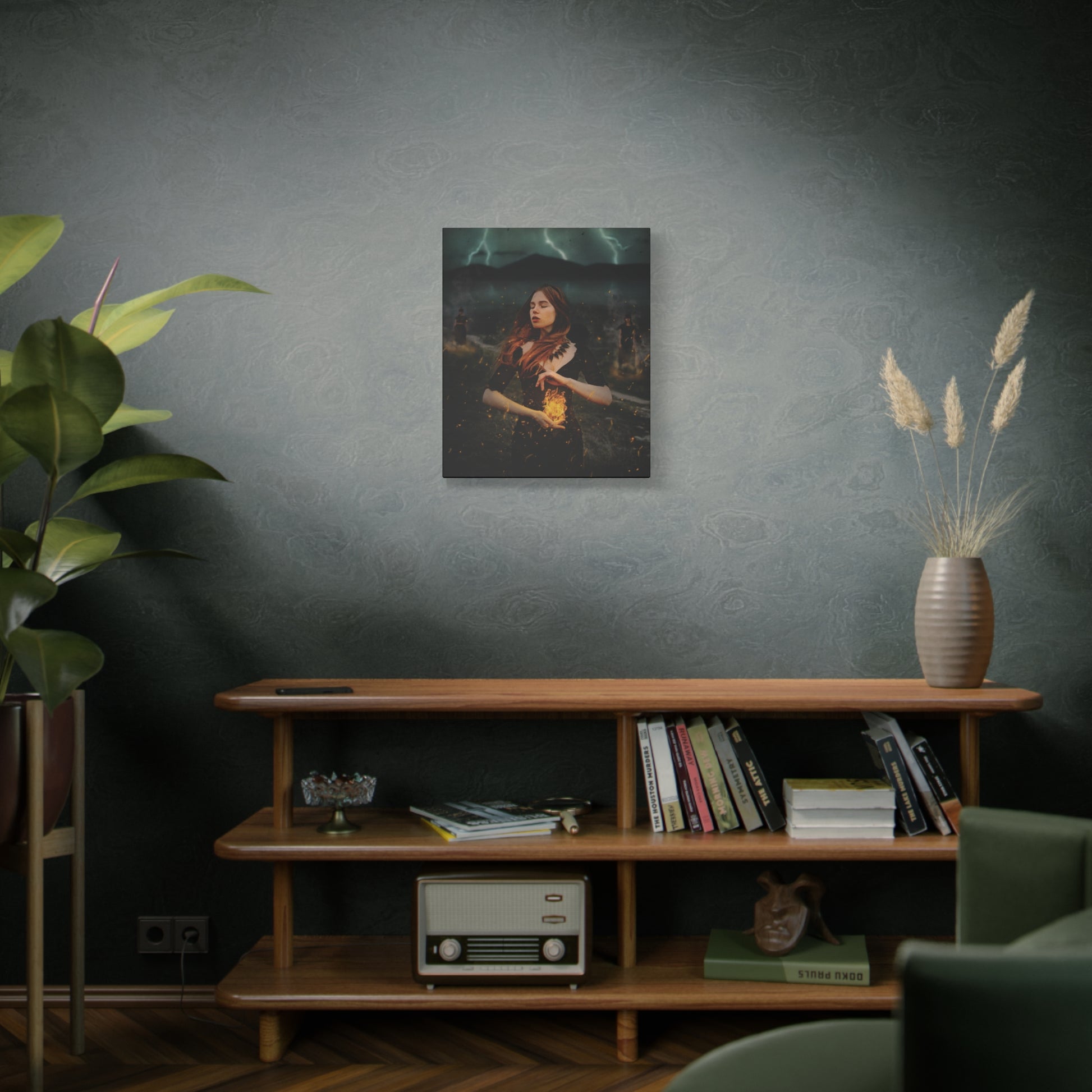 The Fire Keeper original artwork on canvas by Sara K Norris.
