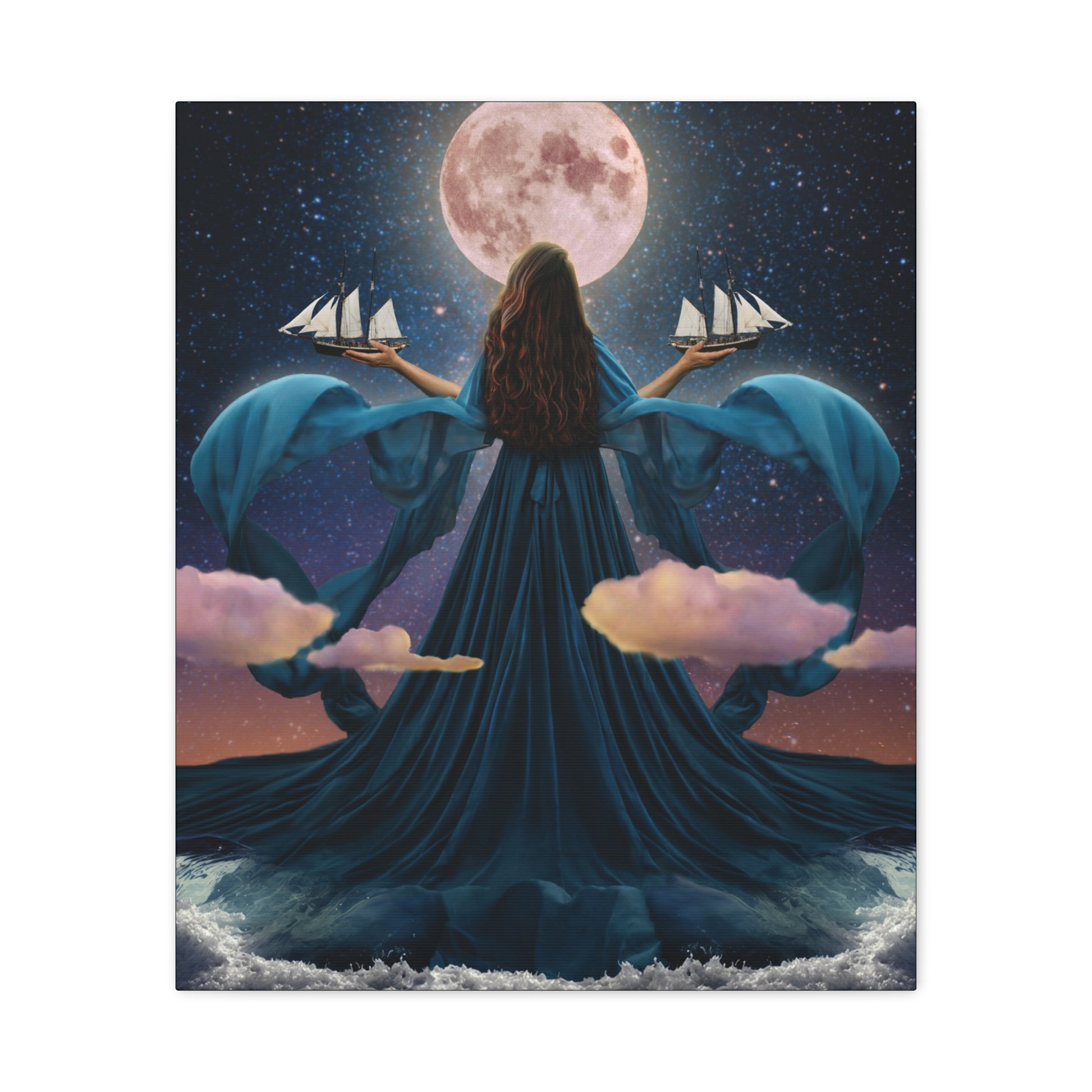 Rising Tide original artwork on canvas by Sara K Norris.