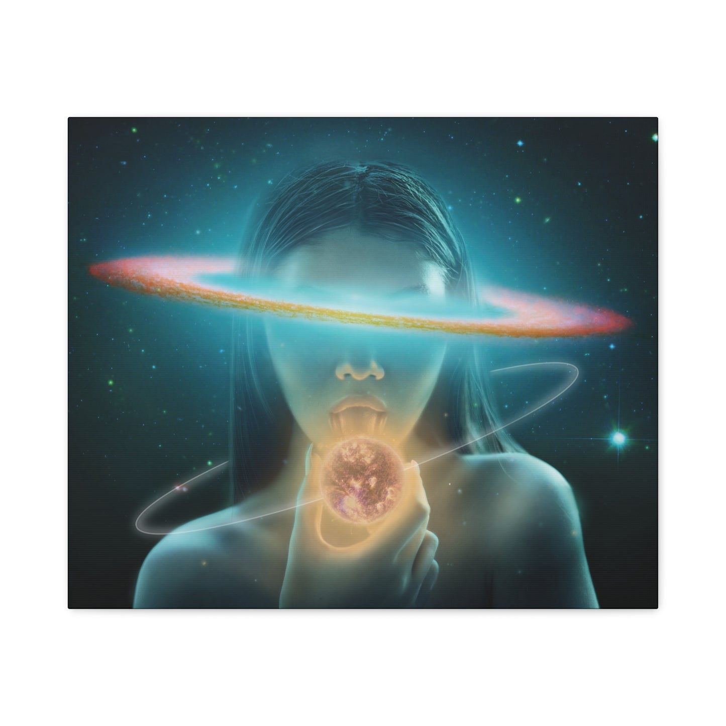 Craving the Cosmos original artwork on canvas by Sara K Norris.