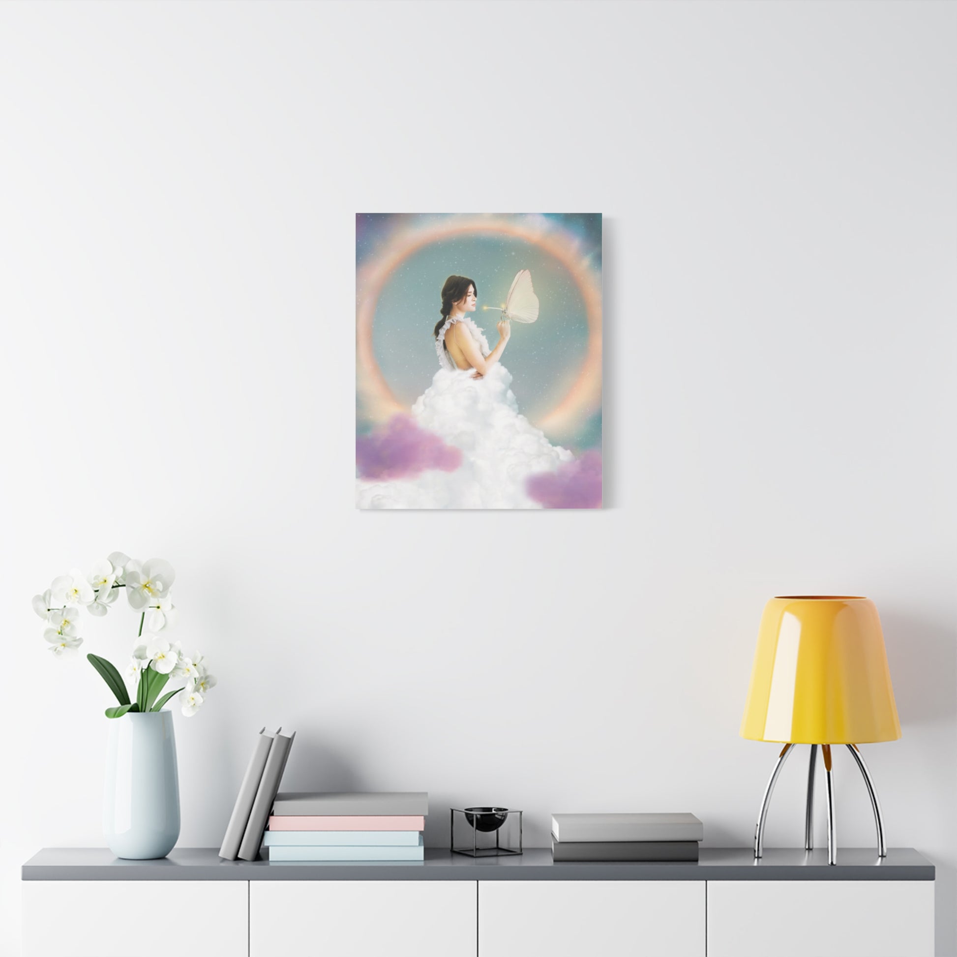 Butterfly Whisperer matte canvas print by Sara K. Norris