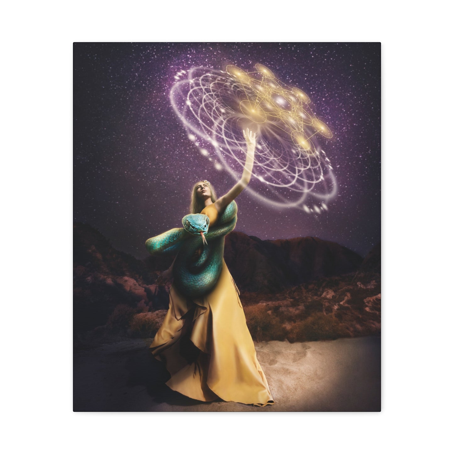 Kundalini Rising original artwork on canvas by Sara K Norris.