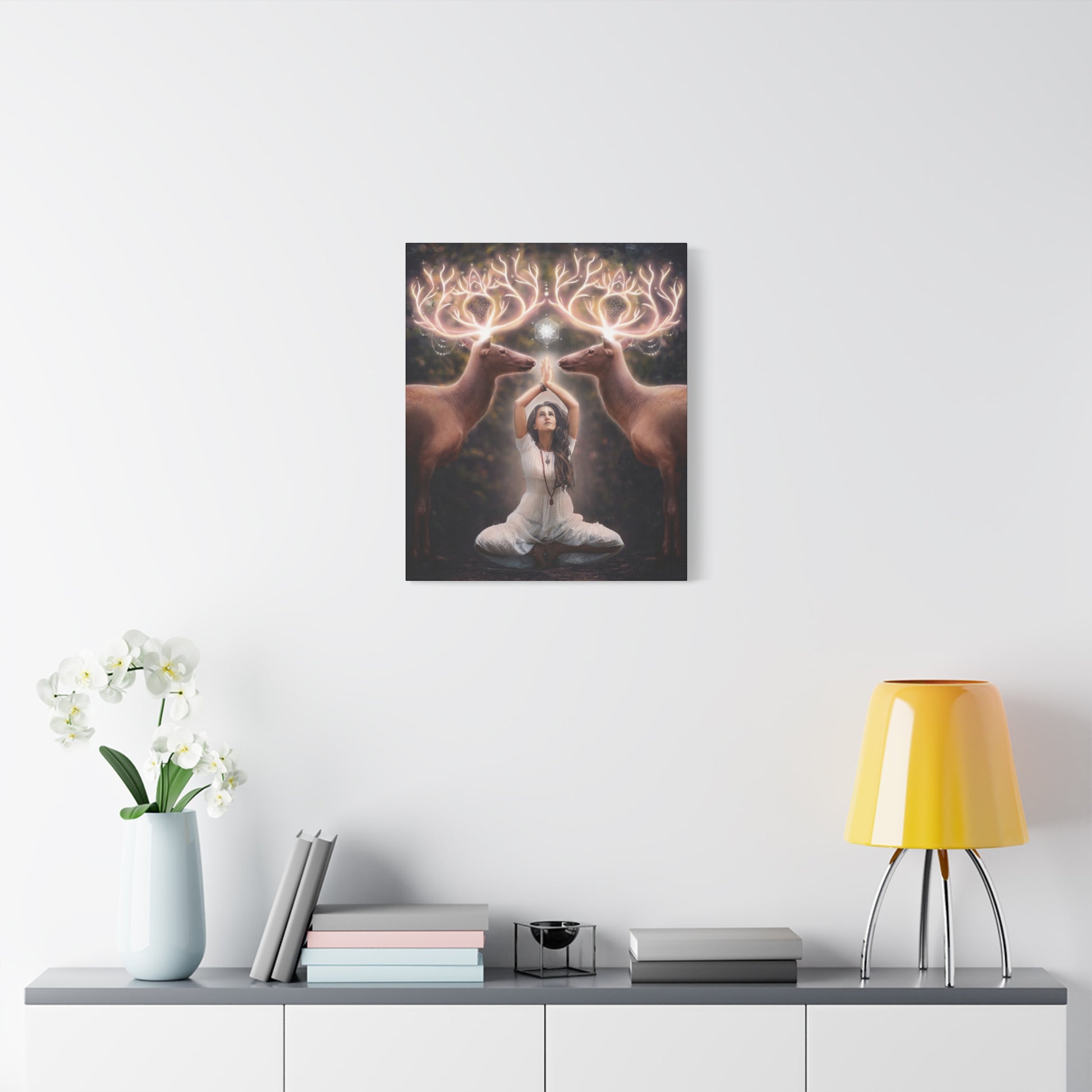 Sacred Trinity original artwork on canvas by Sara K Norris.