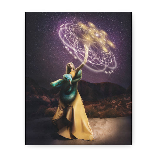 Kundalini Rising original artwork on canvas by Sara K Norris.