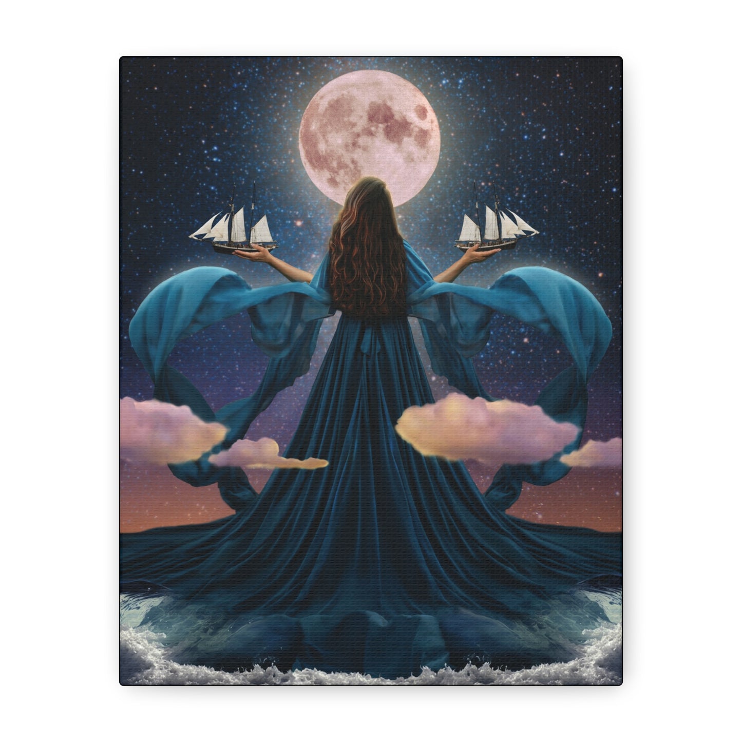 Rising Tide original artwork on canvas by Sara K Norris.