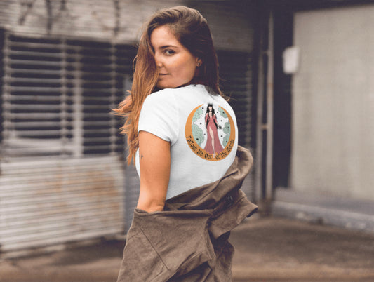 Women's Follow Me Out of the Matrix Slim Fit Graphic Boyfriend Tee