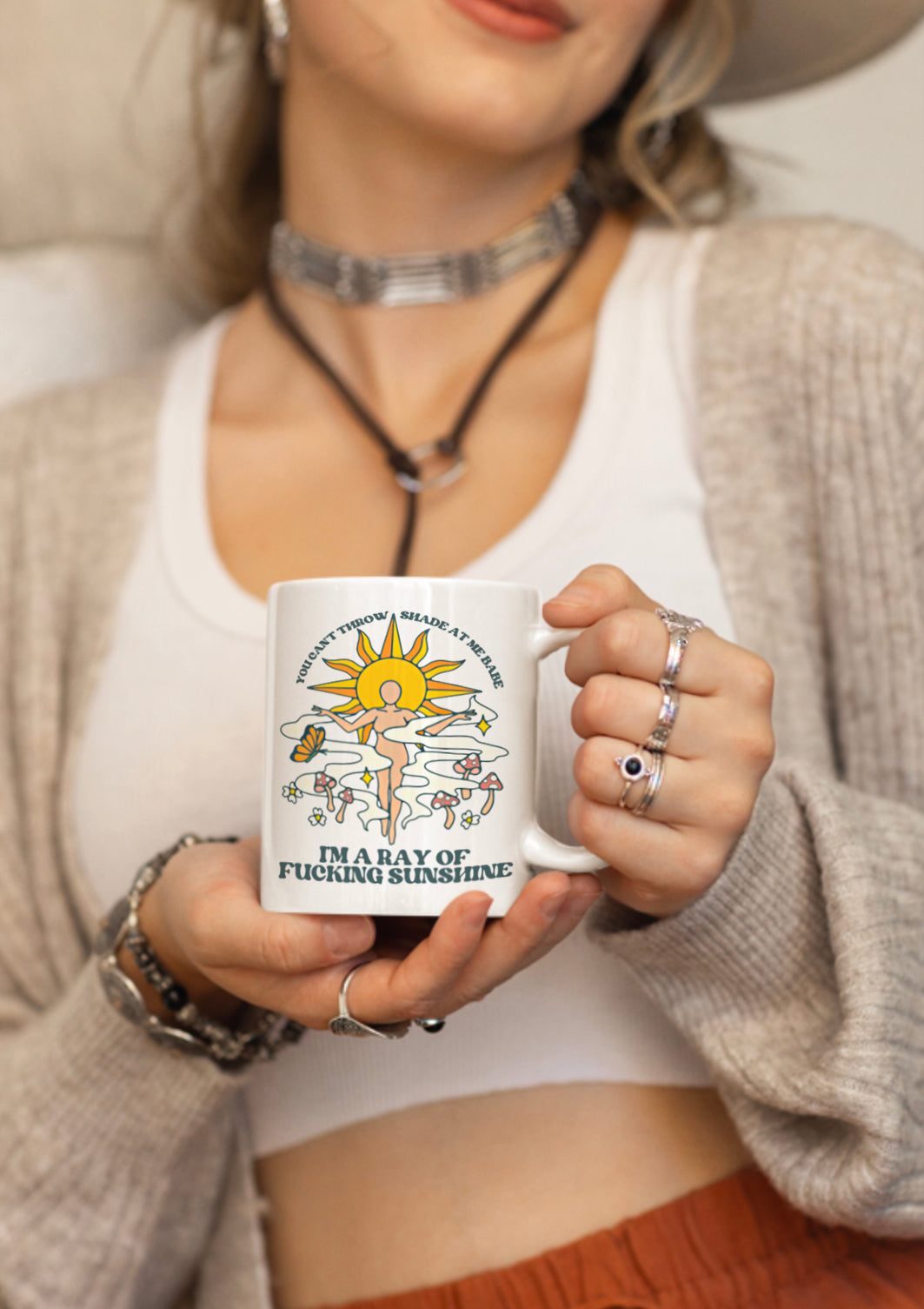 No Shade Ceramic Graphic Mug